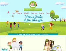 Tablet Screenshot of newrochellekidsdental.com